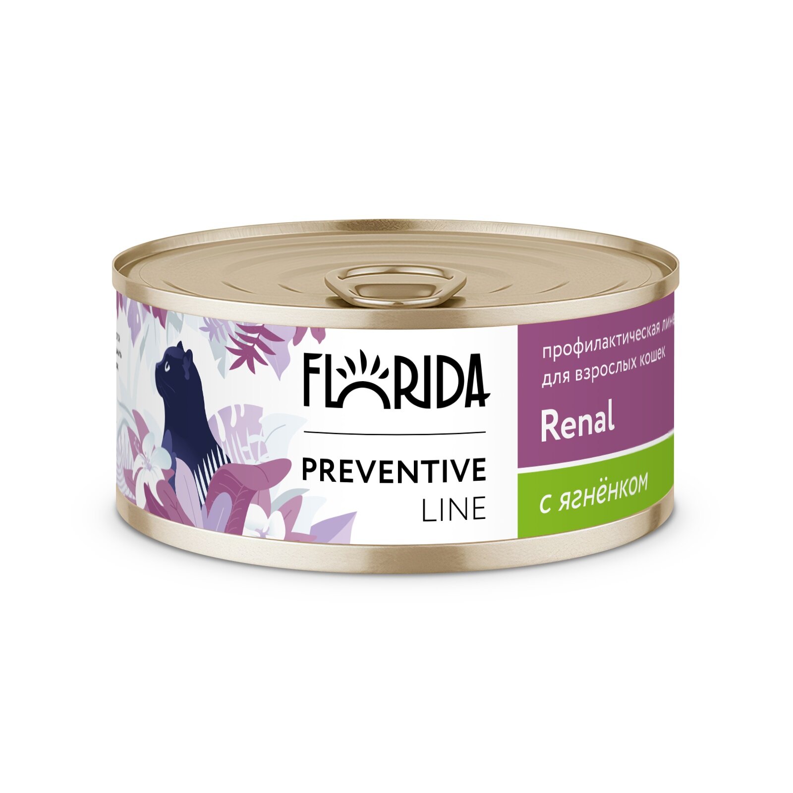 Florida Preventive Line Renal консервы для кошек при хронической почечной недостаточности Индейка, 100 г. упаковка 24 шт