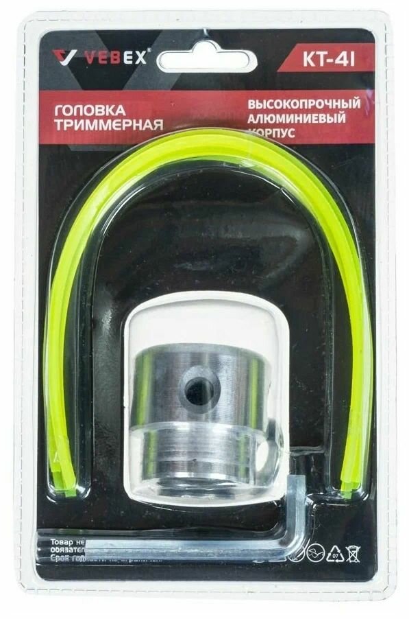 фото Триммерная головка КТ-41, VEBEX (M10 х 1.25 левая, в блистере)