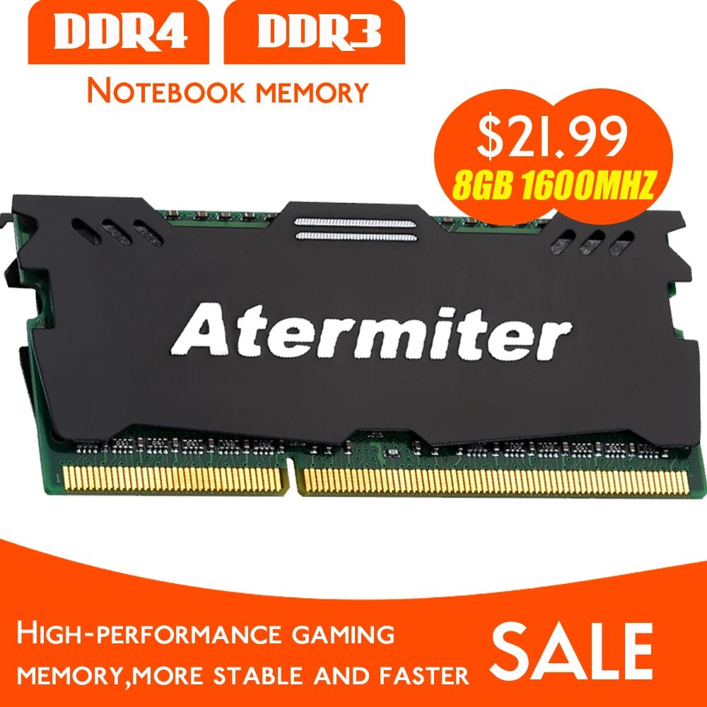 Atermiter оперативная память DDR3 DDR4 16ГБ 8ГБ 4ГБ 2ГБ DDR4 8GB 2133 1.2V