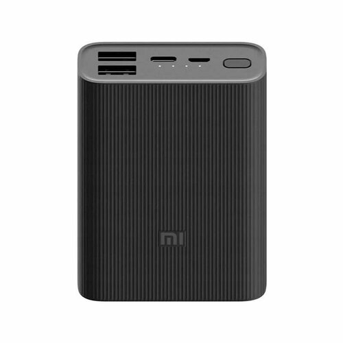 Портативный аккумулятор Xiaomi Mi Power Bank 3 Ultra Compact Pocket Edition 10000mAh черный 422400₽