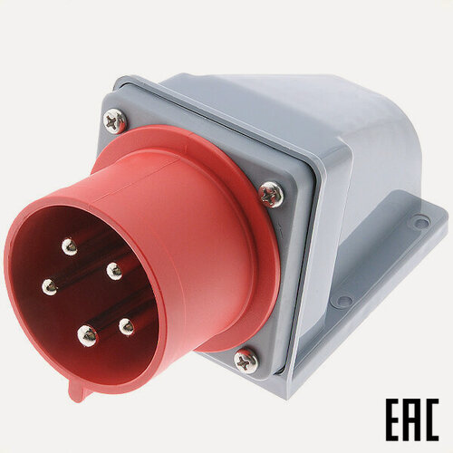 Изображение товара Вилка стационарная ВС-103 26162DEK 32А 380В 3P+PE+N IP44 CEE525-6 DEKraft