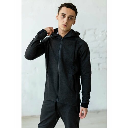 фото Толстовка blacksi, размер 2xl, , антрацитовый