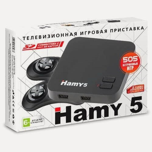 Изображение товара Стационарная игровая приставка Hamy 5 (505-в-1) Classic Black Hamy 5 Чёрный