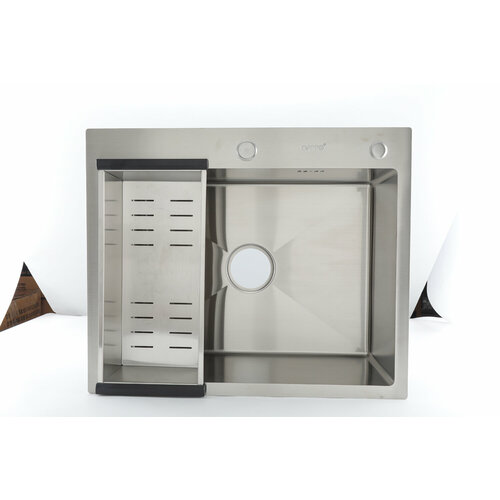 Врезная мойка для кухни Gappo нержавеющая сталь GS6050 цвет сатиновый 14424₽
