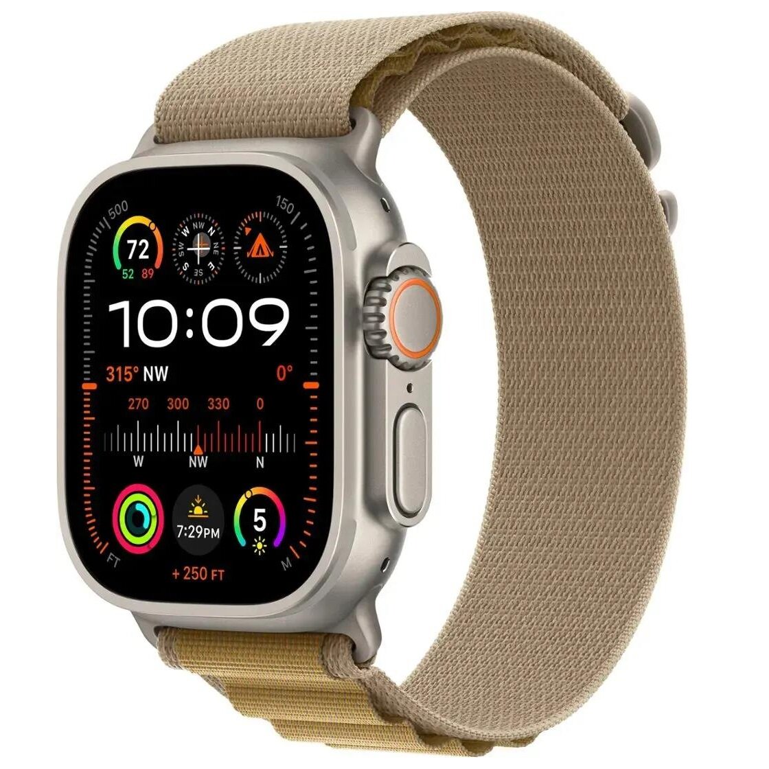 Смарт-часы Apple Watch Ultra 2 (2024) 49mm Natural Titanium Case with Tan Alpine Loop M