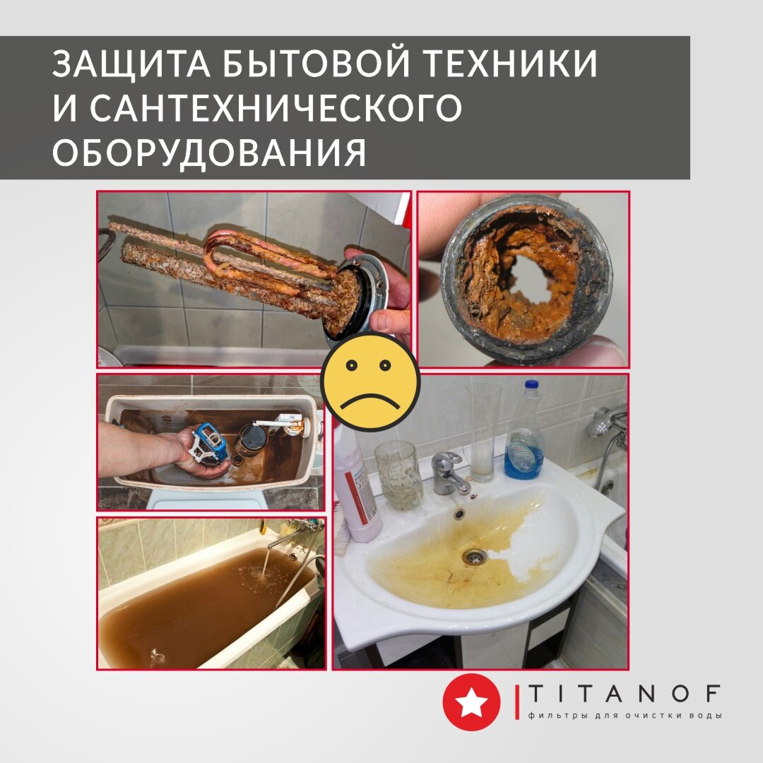 Магистральный фильтр титановый проточный для очистки холодной и горячей воды TITANOF ПТФ 1.1 (1000 л/час) из нержавеющей стали Slim-line 10 3/4 дюйма — фото 1