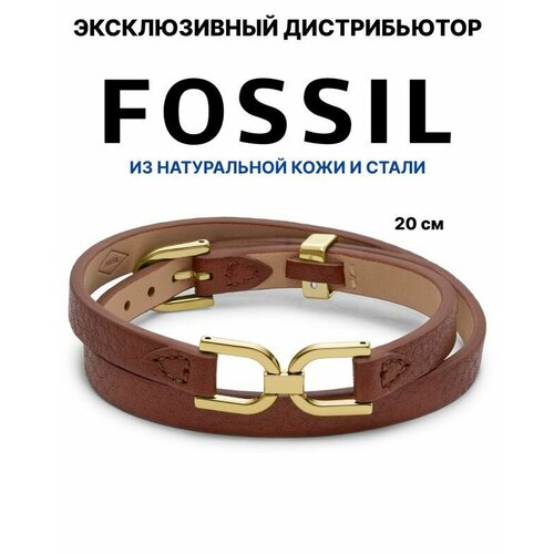 фото Браслет fossil, коричневый