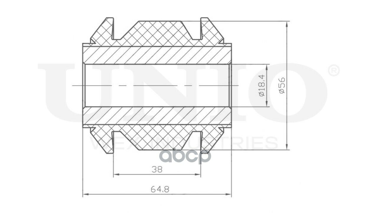 С/блок передний переднего нижнего рычага Peugeot Boxer III 06-, Citroen Jumper III 06-, Fiat Ducato UNIO арт. RMP-20506