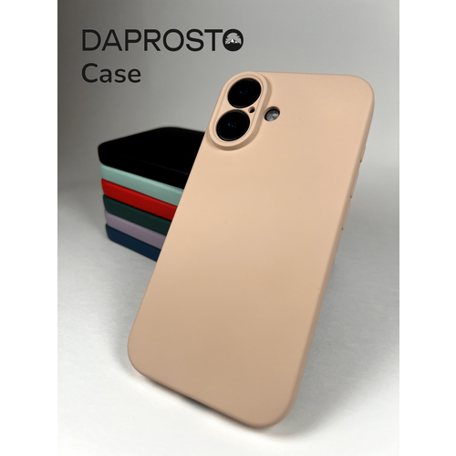 фото Чехол daprosto tpu peach velvet, для iphone 16, тонкий, персиковый