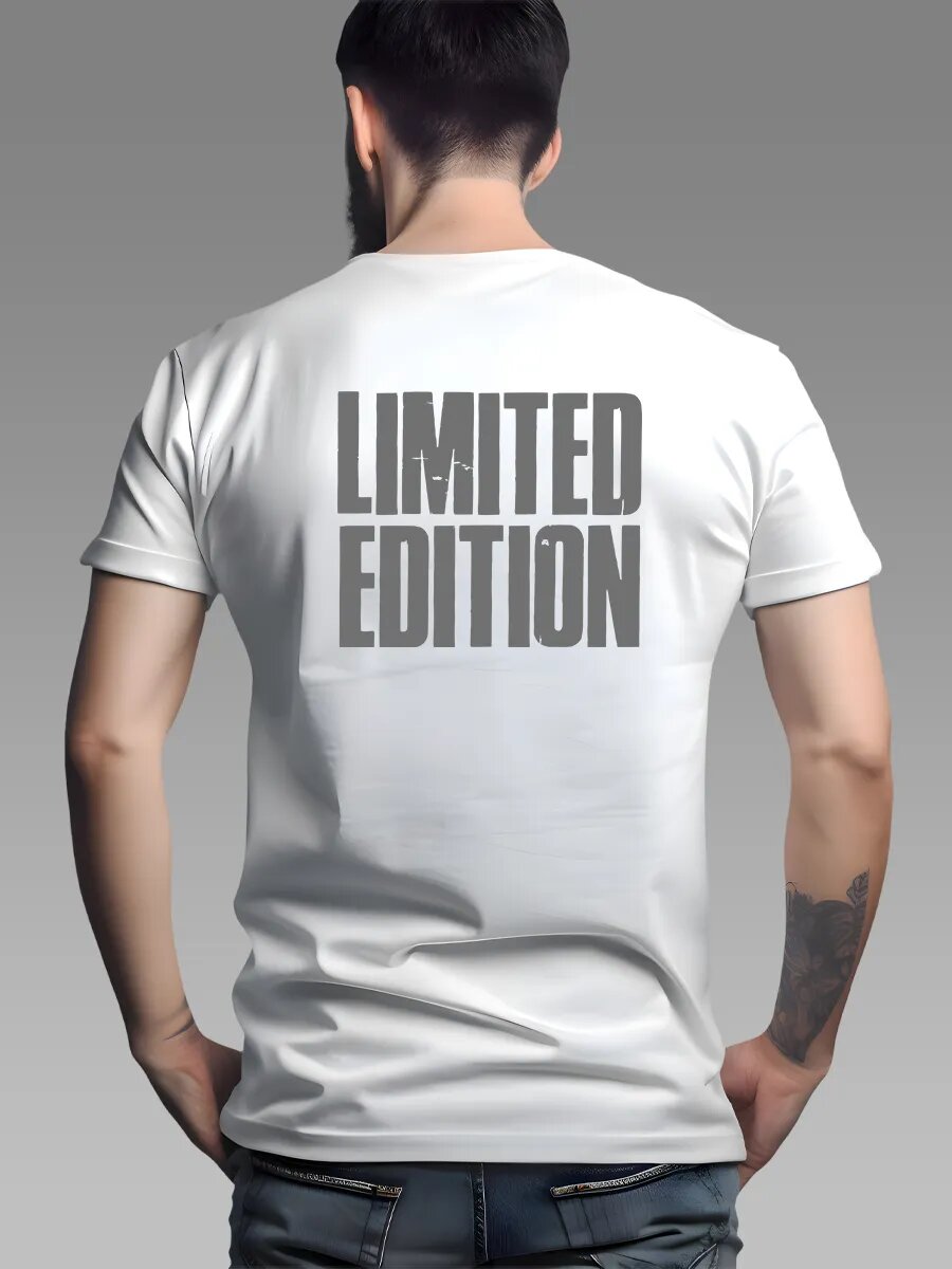 Футболка на спине надпись limited edition