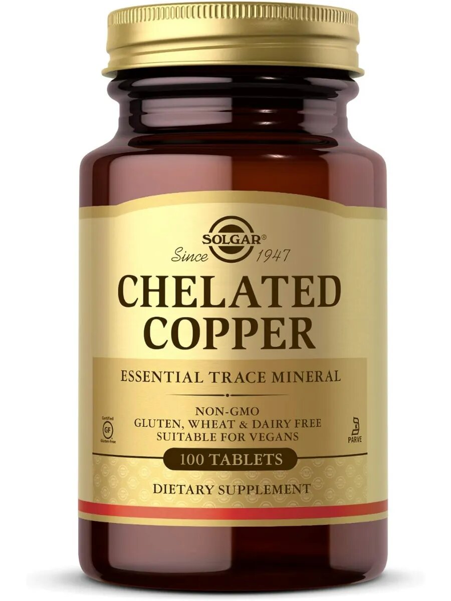 Хелат меди, 2,5 мг, 100 таблеток