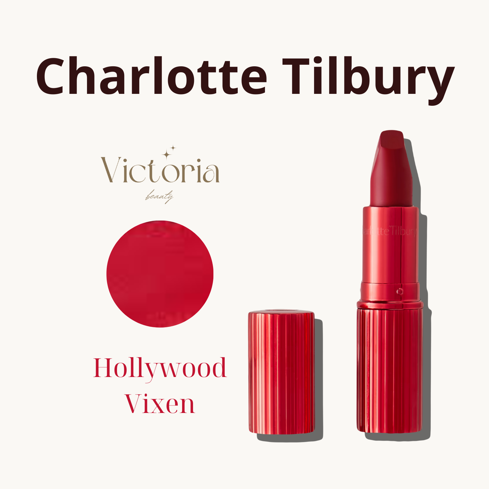 Charlotte Tilbury Матовая помада для губ Matte Revolution HOLLYWOOD VIXEN 1.1g