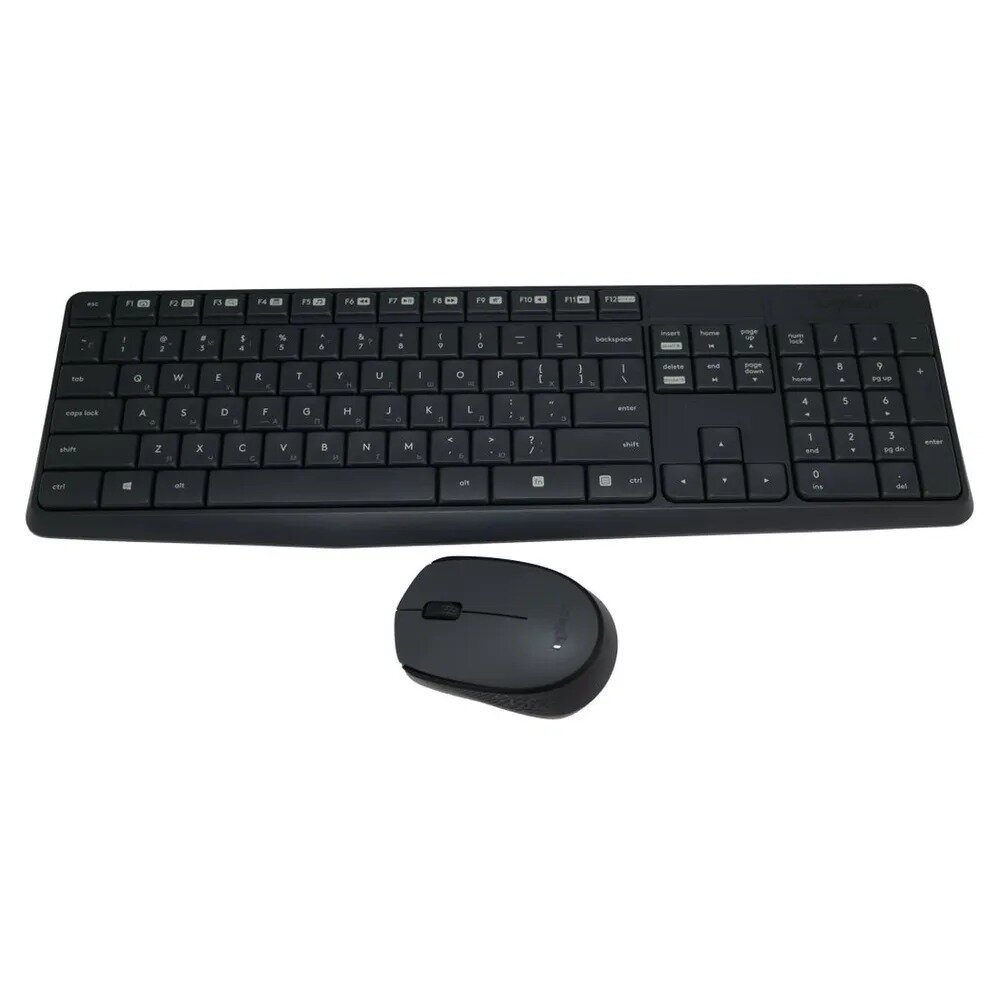 Комплект беспроводной Logitech MK235 мышь + клавиатура черный 920-007949