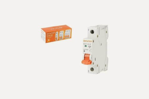 Изображение товара Автоматический выключатель юпитер ВА47-29 1Р 63А С 4,5кА (JP7501-63)