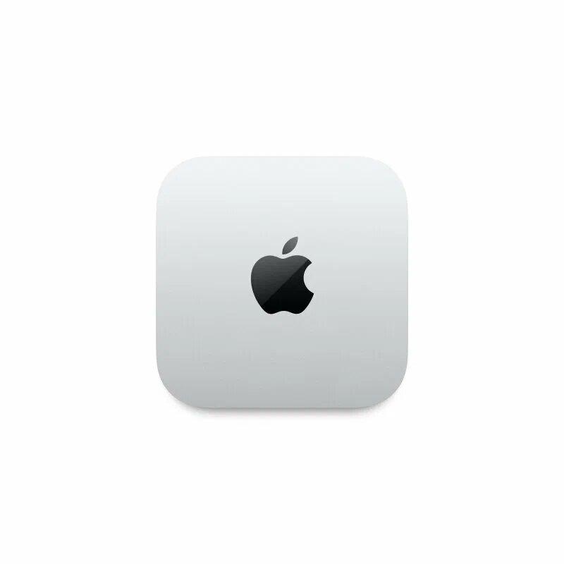 Apple Настольный компьютер Apple Mac mini 2024 (M4 10-Core, GPU 10-Core, 16GB, 256GB) (Серебристый, 16 ГБ, 256 ГБ, MU9D3)