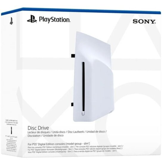 Дисковод PS5 Playstation 5 Disc Drive для Slim Digital Edition/ Pro, CFI-ZDD1, белый — фото 1