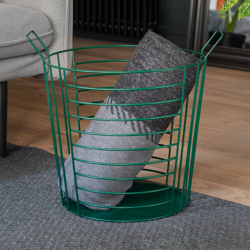 Изображение товара Корзина для хранения металлическая 46,3x36,9x40,6 см Infinity Moroshka цвет Зеленый