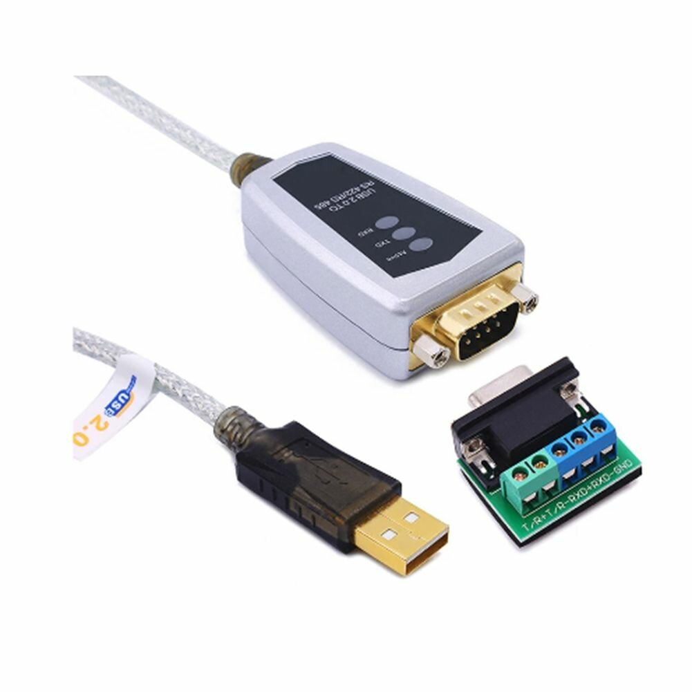 USB 2.0 к RS485 Кабель-адаптер последовательного преобразователя RS422 для чипа FTDI Windows 10 8 7