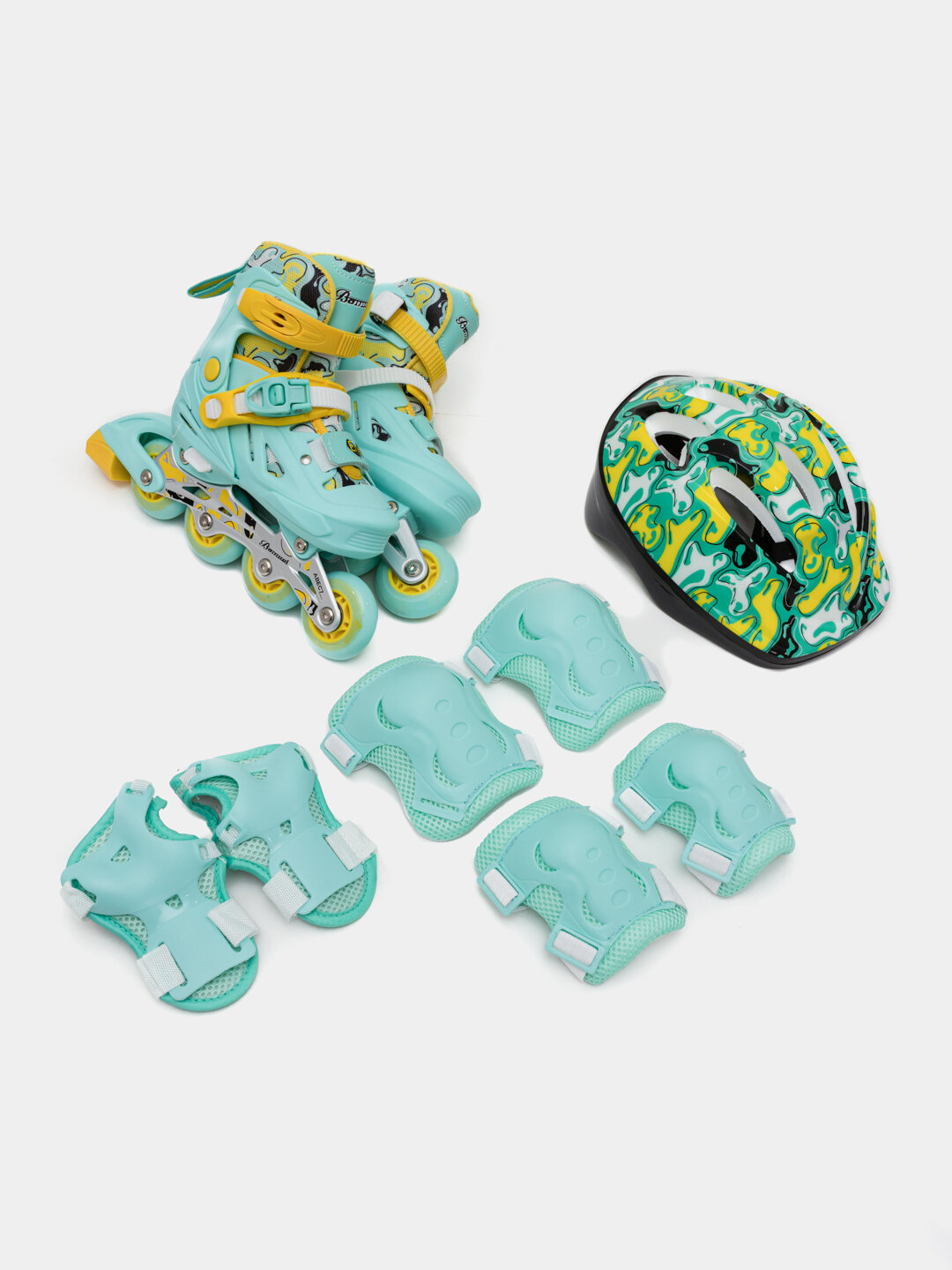 Роликовые коньки "Роллер", для детей и взрослых, с тормозом. — фото 1