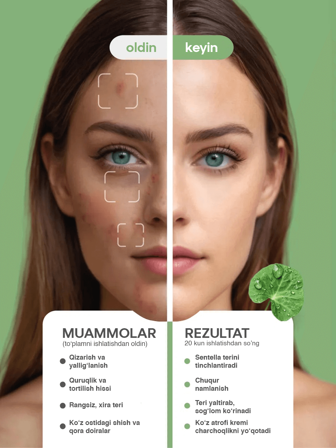 Набор уходовой косметики для лица с центеллой 4 предметов, Bioaqua — фото 1