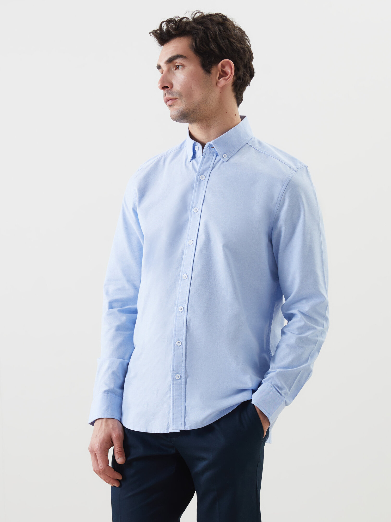 Рубашка LC Waikiki, размер L, light blue