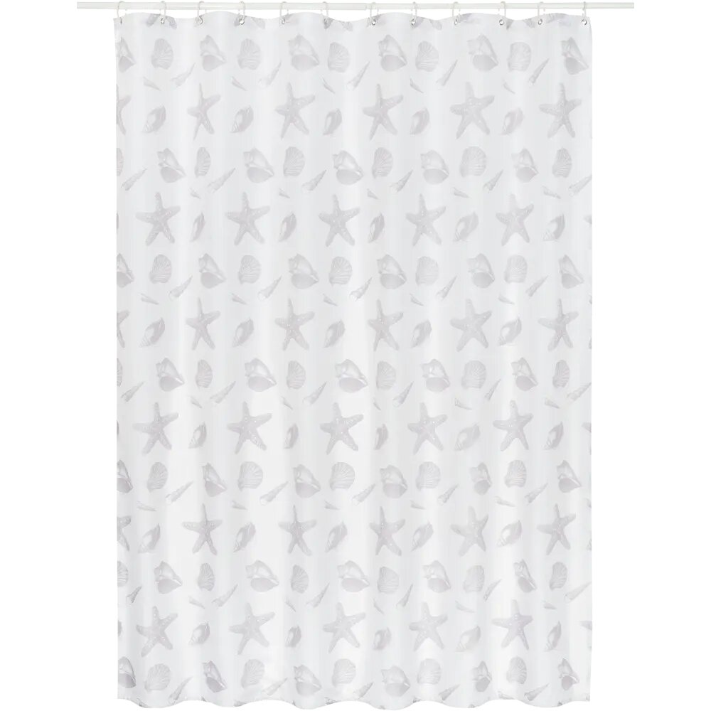 Штора для ванной Laguna 180x200 см полиэстер цвет белый