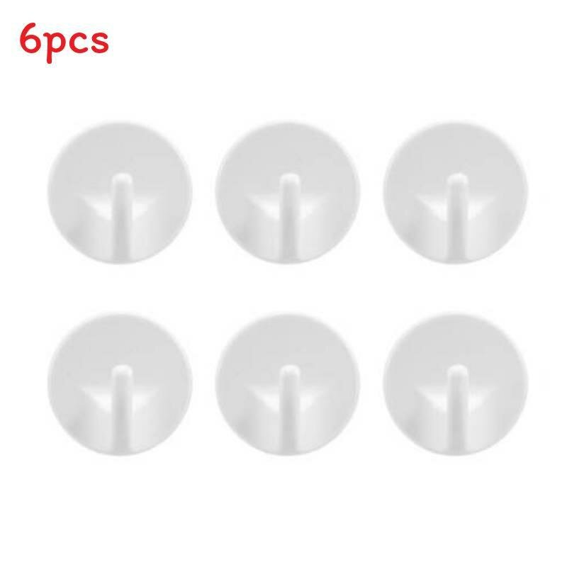 Настенный крюк из пластика 6 штук с самоклеящейся основой для кухни ванной и офиса