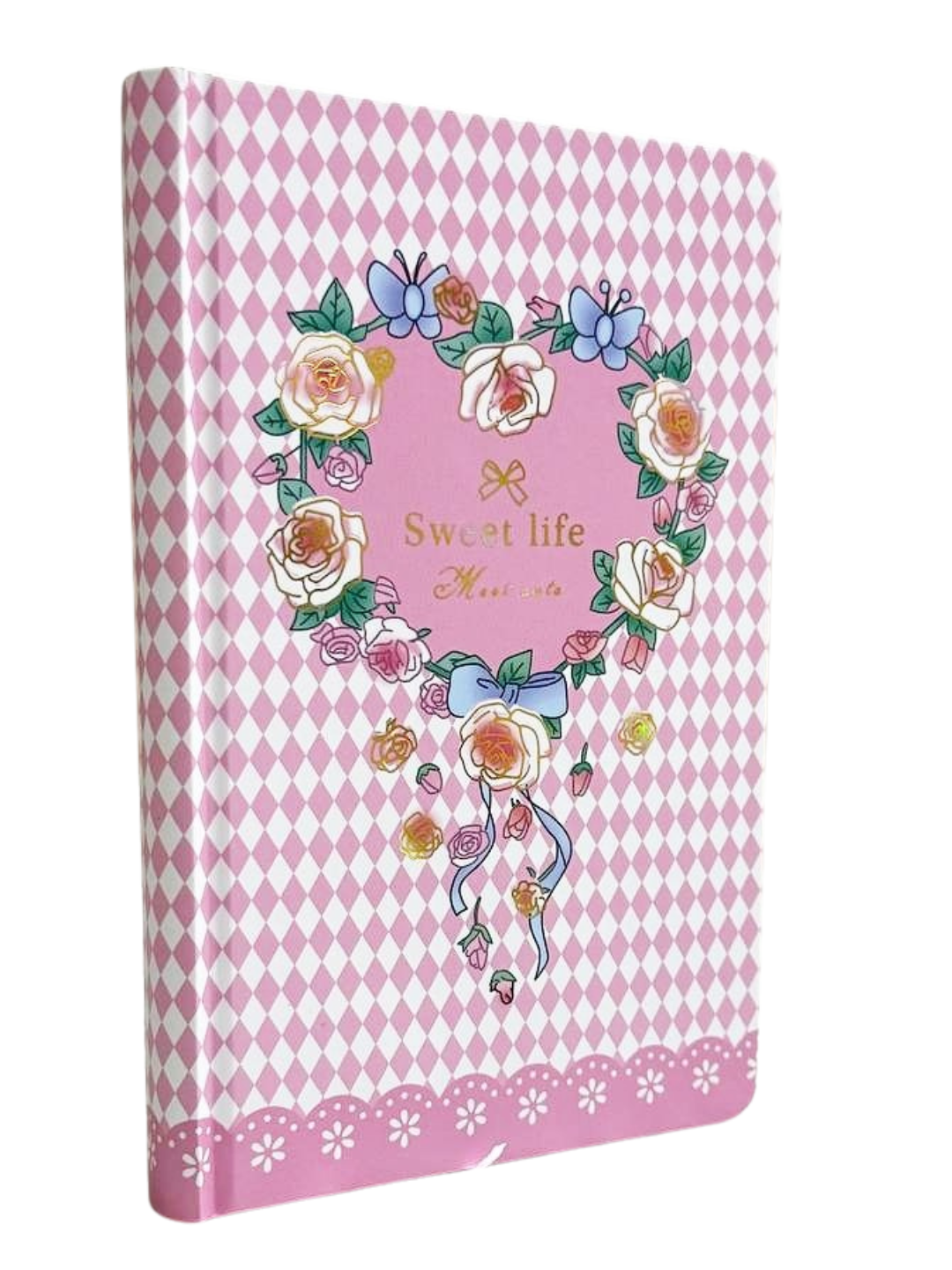 Розовый иллюстрированный блокнот для девочек 13*18 см, твердый переплет, 100 страниц, формат В6
