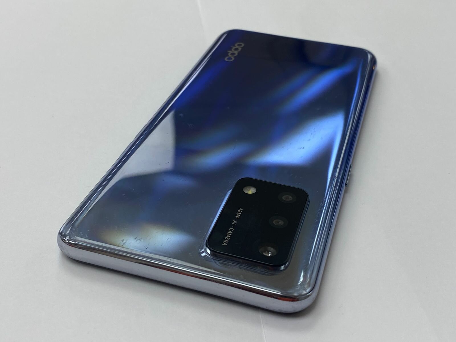 Б/У Смартфон OPPO A74 4/128 ГБ, синий, ресейл, (Б/У), уценка