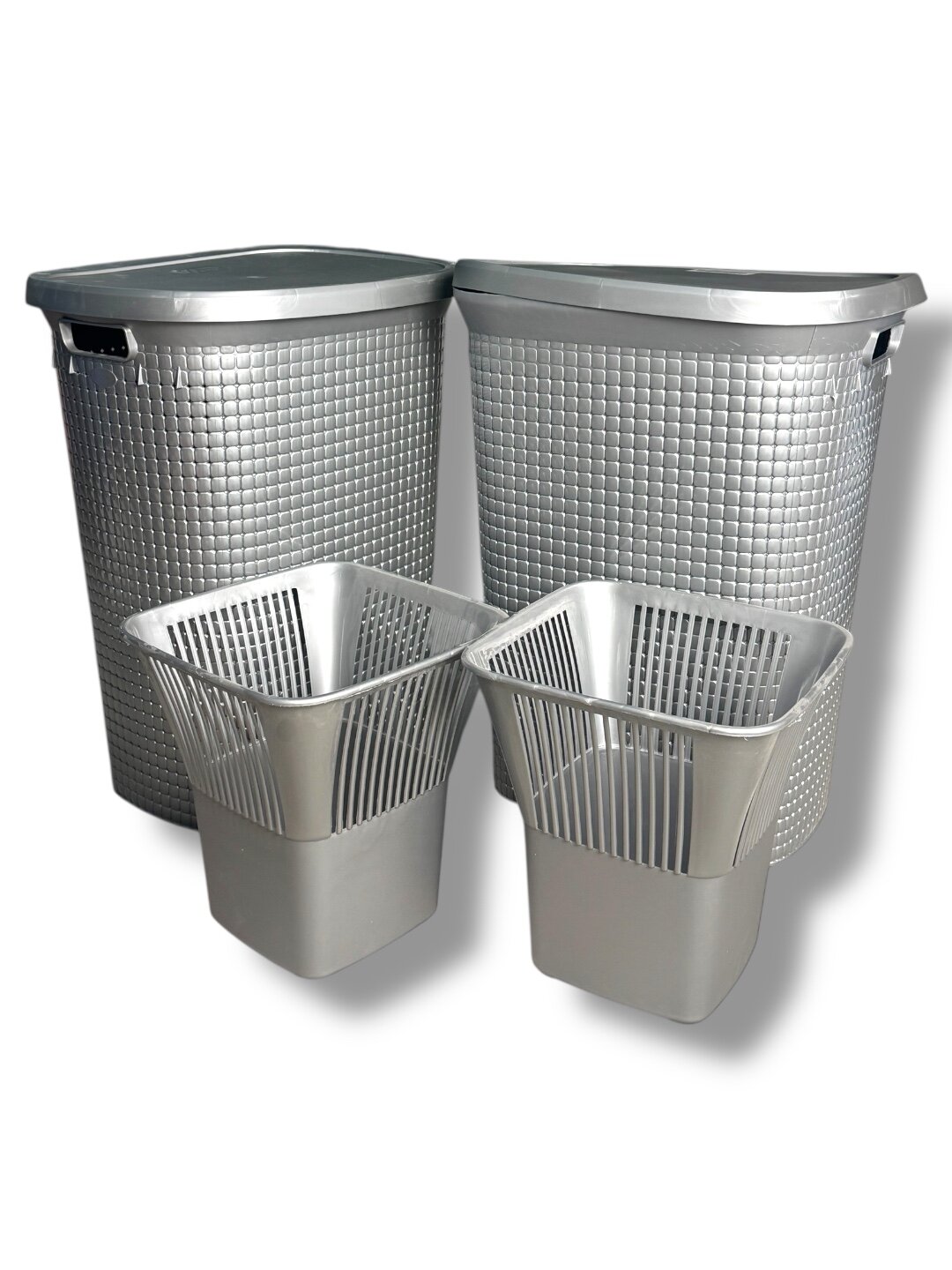 Специальное предложение для дома: 2 VIP корзины для белья представлены в наборе — фото 1