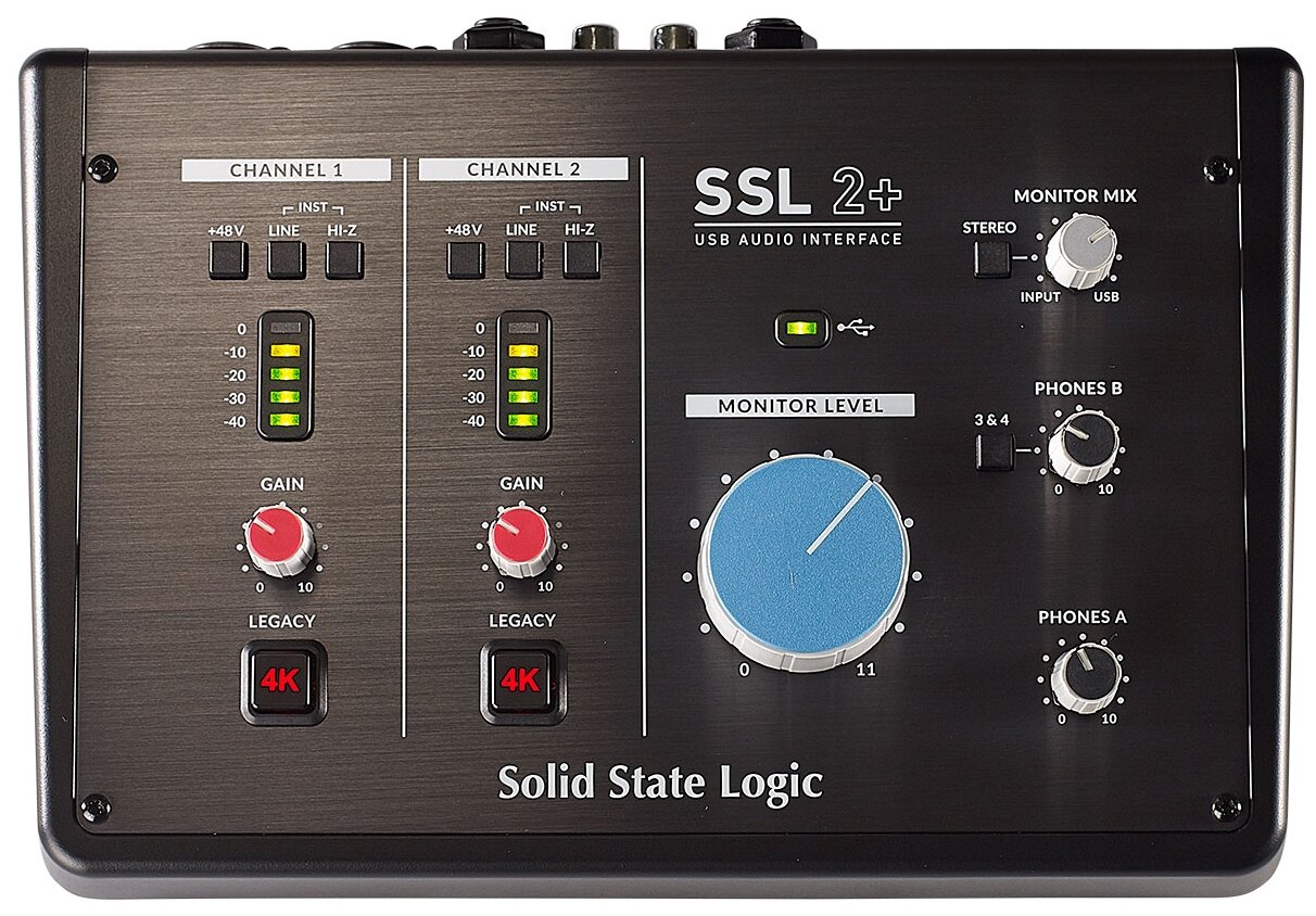 Solid State Logic SSL 2+ студийный USB аудиоинтерфейс