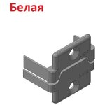 Заглушка нижняя, П-профиля, калитка, правое открытие (белая), K41RW - DoorHan - изображение