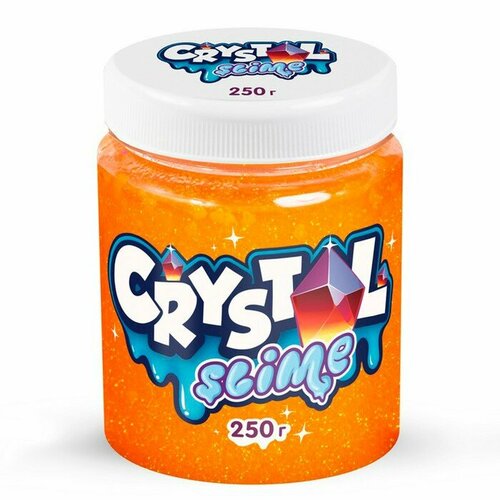 Слайм ТМ «Slime» Crystal slime, апельсиновый, 250 г оранжевый