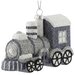 Елочная игрушка ErichKrause Паровоз серебряный 45822, серебряный, 7 см