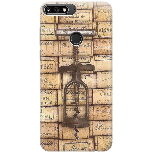 фото Re:pa накладка transparent для huawei nova 2 lite с принтом "штопор и вино"
