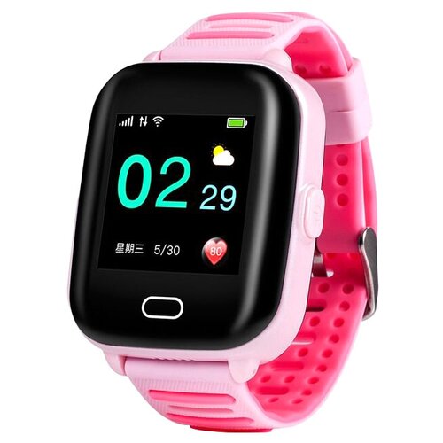 Детские умные часы Smart Baby Watch KT02, розовый детские умные часы smart baby watch wonlex ct10 gps wifi камера 4g розовые водонепроницаемые