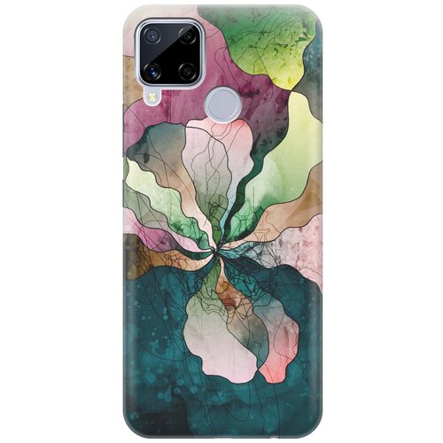 фото Cиликоновый чехол на realme c15 / рилми с15 с принтом "прекрасные цвета" gosso