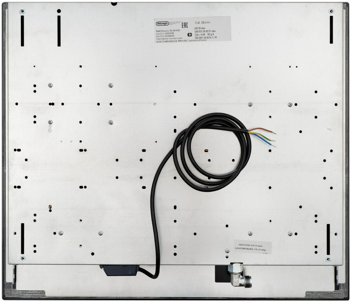 Газовая варочная панель DeLonghi NSL 460 N RUS, 60 см, черная, WOK-конфорка, автоматический розжиг, газ-контроль - фотография № 17
