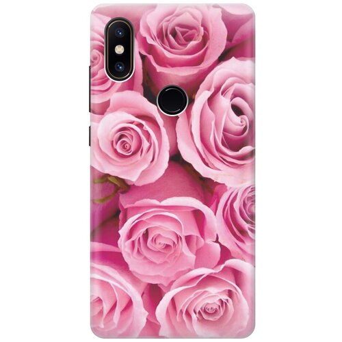 фото Cиликоновый чехол на xiaomi mi mix 2s / сяоми ми микс 2 эс с принтом "букет роз" gosso