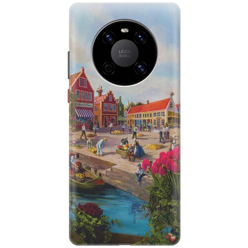 RE: PA Чехол - накладка ArtColor для Huawei Mate 40 с принтом Старинный Амстердам re paчехол накладка artcolor для huawei mate 20 pro с принтом старинный амстердам