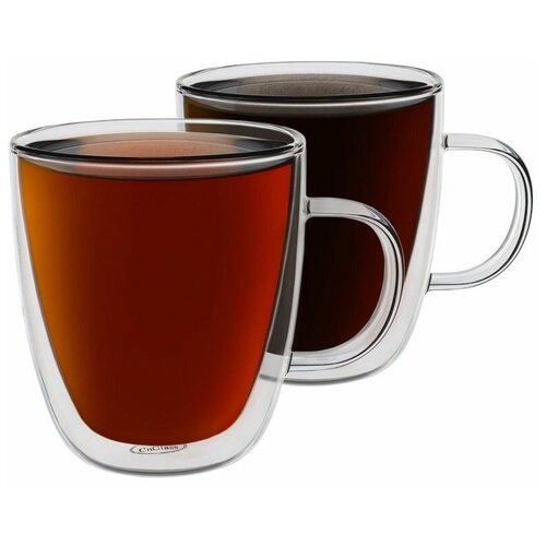 Набор кружек CnGlass с двойными стенками 350 мл 2 предм 765₽