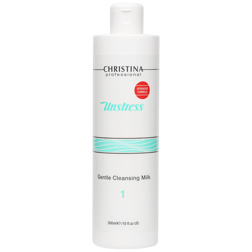 Christina молочко нежное очищающее Unstress (шаг 1), 300 мл christina muse milky cleanser шаг 1 очищающее молочко 300 мл