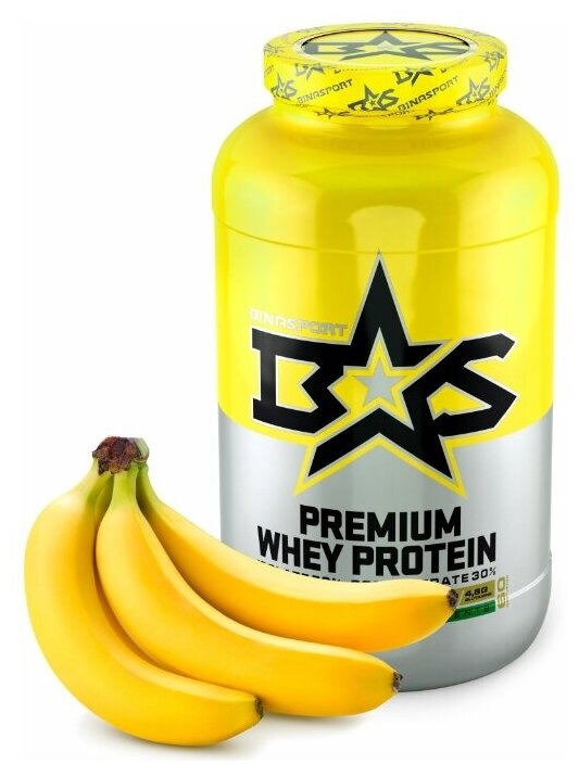 Протеин BINASPORT PREMIUM WHEY PROTEIN (2000 г,Банан)