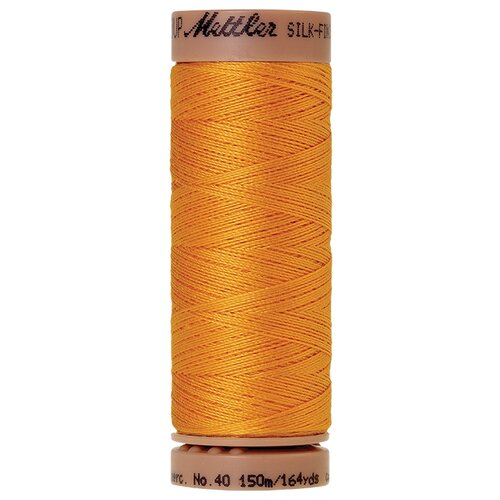 Нить для машинного квилтинга SILK-FINISH COTTON 40, 150 м 100% хлопок 0161 Marigold ( 9136-0161 ) нить для машинного квилтинга silk finish cotton 40 150 м 100% хлопок 1304 imperial blue 9136 1304