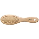 Silva Щетка для волос на подушке деревянная компакт с пластиковыми зубьями SB 506 - изображение