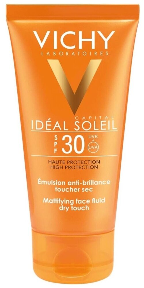 Vichy эмульсия Capital Ideal Soleil Mattifying Face Dry Touch SPF 30, 50 мл