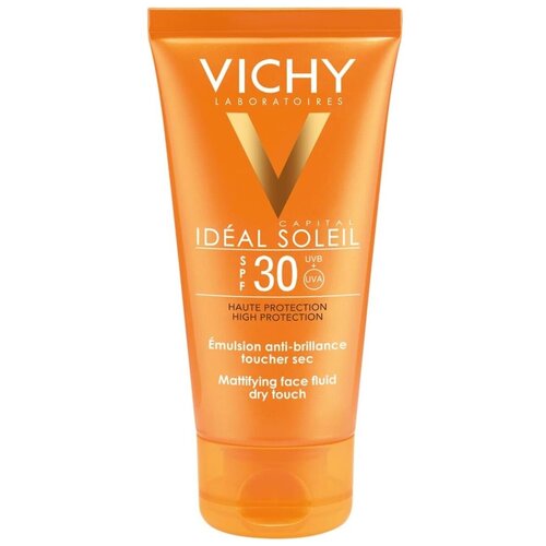 Матирующая эмульсия для жирной кожи DRY TOUCH IDEAL SOLEIL Vichy SPF 30, 50 мл