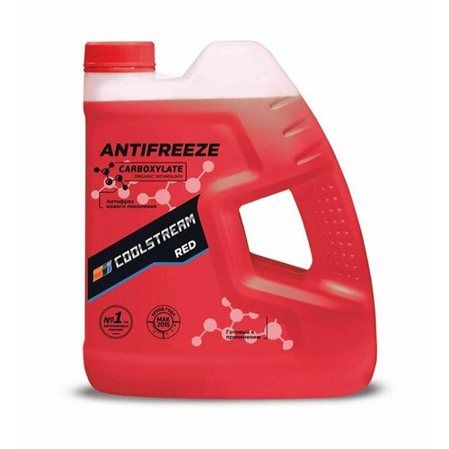 Антифриз CoolStream RED G12+ готовый -37C красный 4 кг