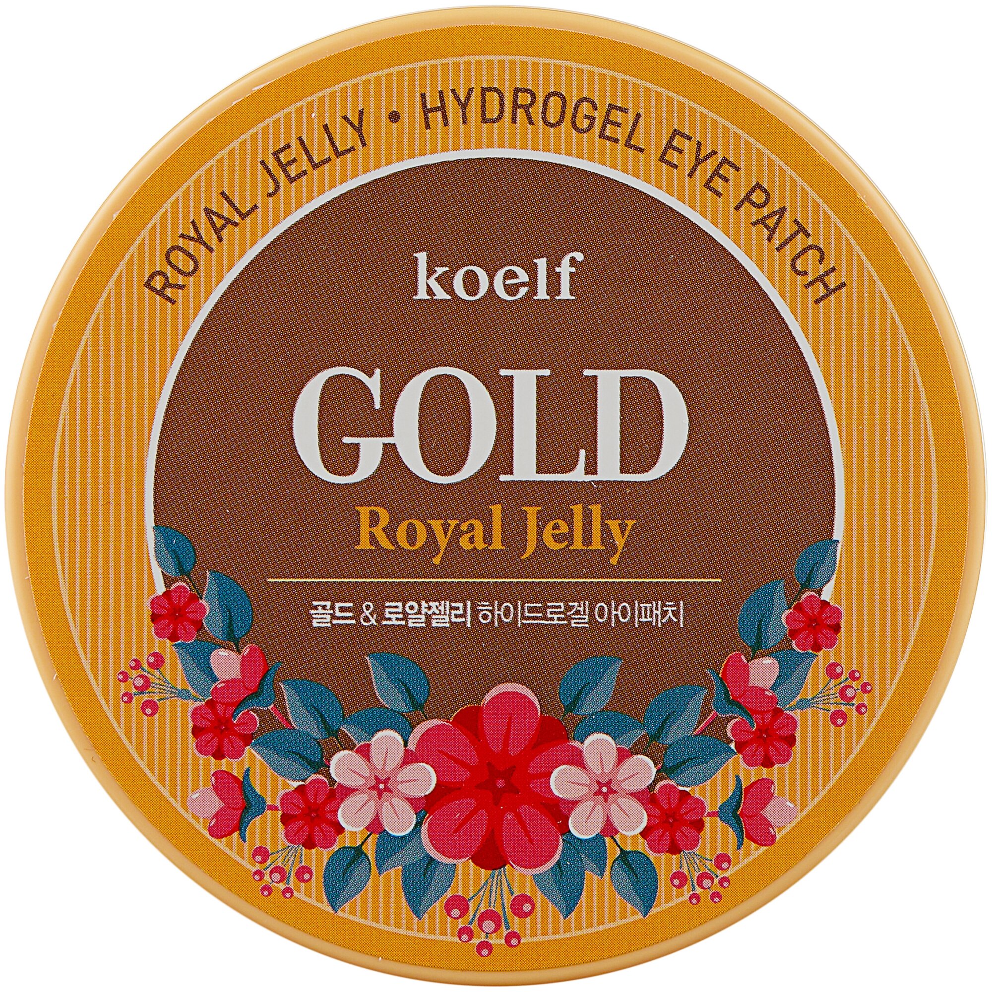 Petitfee Патчи для глаз гидрогелевые с маточным молочком Koelf Gold & Royal Jelly , 60*1,4 г (Petitfee, ) - фото №1