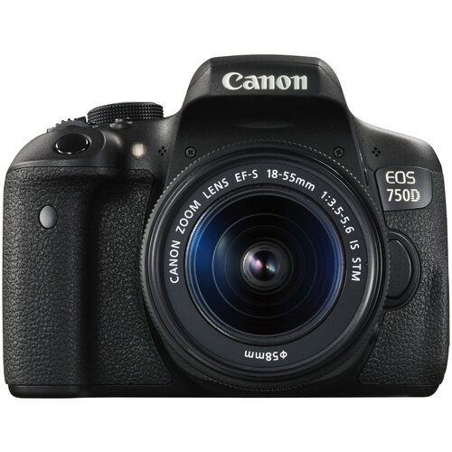 Фотоаппарат Canon EOS 750D Kit EF-S 18-55mm f/3.5-5.6 IS STM, черный